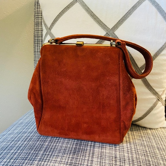 Vintage Handbags - Burnt Orange Vintage 60s Purse
